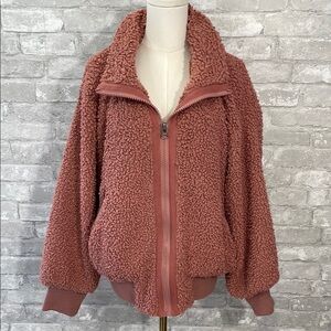 Promesa Rose Teddy Jacket Plush Oversized Fit